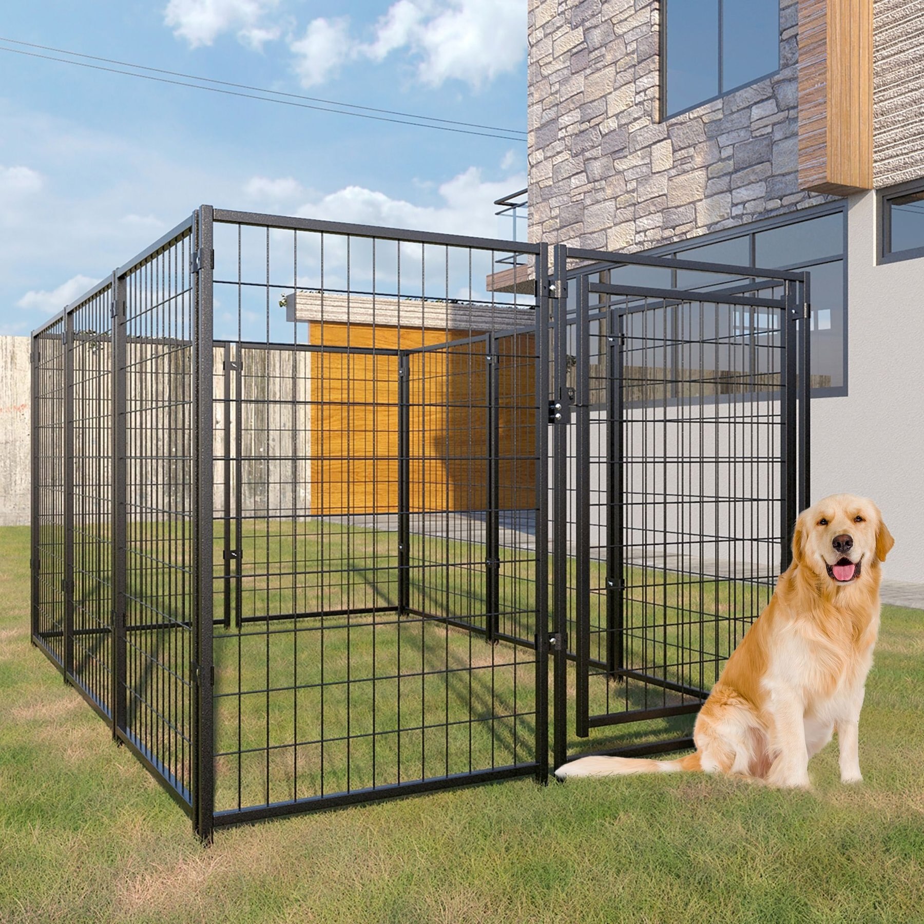 what can i put under my outdoor dog kennel