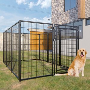 Coziwow by Jaxpety Outdoor Dog Kennel Playpen, 6.9 x 4.6 x 3.8-ft
