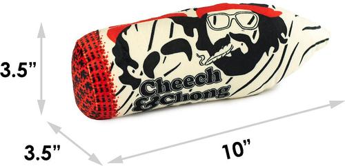 Show full view: Buckle-Down Cheech & Chong Faces Joint Dog Plush Squeaker Toy  slide 3 of 4