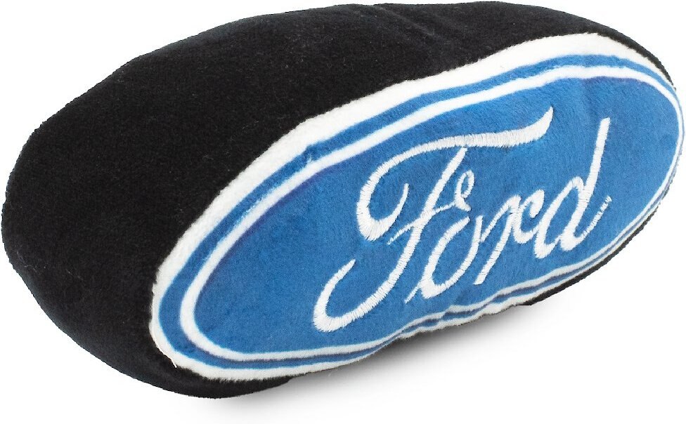 Buckle-Down Ford Script Dog Plush Squeaker Toy