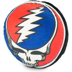 Buckle-Down Grateful Dead Steal Your Face Skull Dog Plush Squeaker Toy 