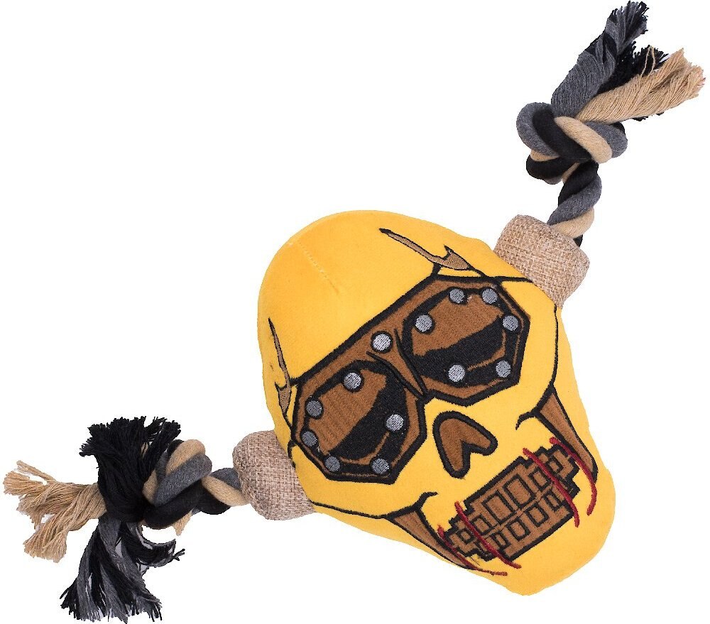 Buckle-Down Megadeth Vic Rattlehead Skull Dog Plush Squeaker Toy