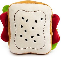 Buckle-Down Scooby Doo Sandwich Dog Plush Squeaker Toy 