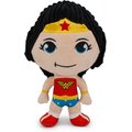 Buckle-Down Wonder Woman Full Body Standing Pose with Corduroy Hair Dog Plush Squeaker Toy 