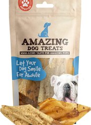 Amazing Dog Treats BBQ Flavored Cow Ears Dog Treats, 5 count