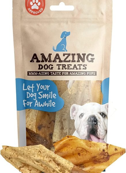 Amazing Dog Treats BBQ Flavored Cow Ears Dog Treats, 5 count slide 1 of 7