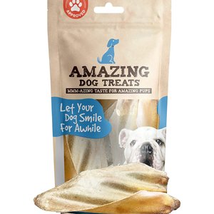 Amazing Dog Treats Natural Brown Cow Ear Dog Treats, 5 count
