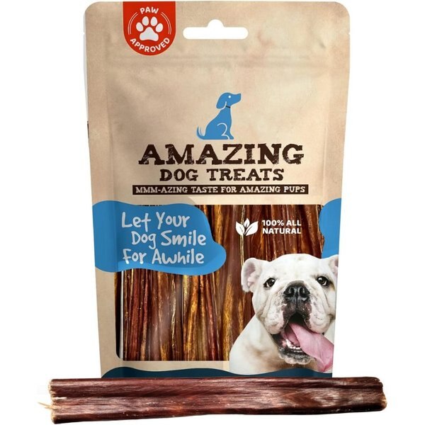 AMAZING DOG TREATS Beef Esophagus Stick Jerky Dog Treats, 15 count
