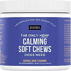 Natural Rapport The Only Hemp Calming Soft Chews Dogs Need Calming Supplement for Dogs, 120 count