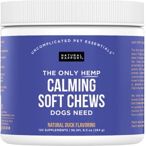 Natural Rapport The Only Hemp Calming Soft Chews Dogs Need Calming Supplement for Dogs, 120 count