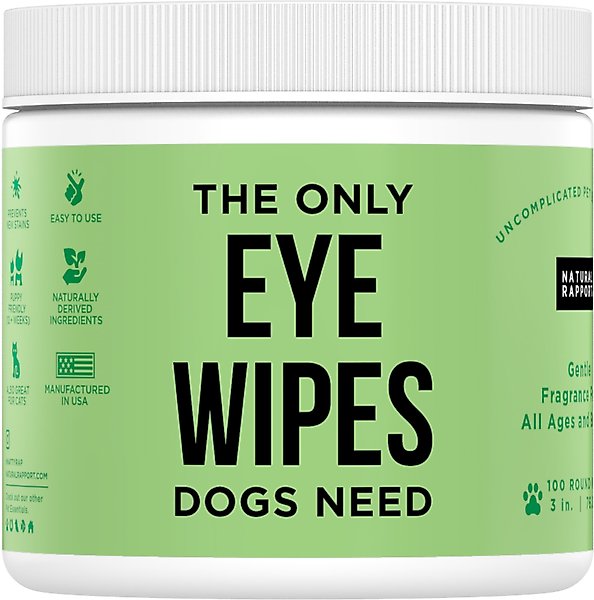 Natural Rapport The Only Dog Eye Wipes, 100 count slide 1 of 7