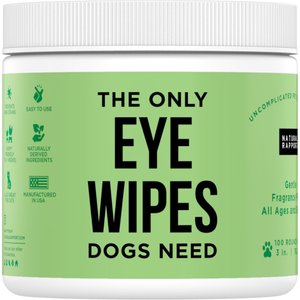 Natural Rapport The Only Dog Eye Wipes, 100 count