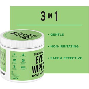 Natural Rapport The Only Dog Eye Wipes, 100 count