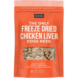 Natural Rapport The Only Freeze-Dried Chicken Liver Dog Treats, 4-oz bag