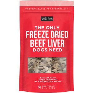 Natural Rapport The Only Freeze-Dried Beef Liver Dog Treats, 8-oz bag