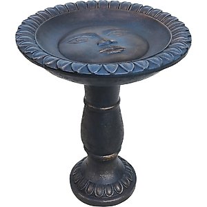 Sunnydaze Decor Façade du Soleil Reinforced Concrete Bird Bath