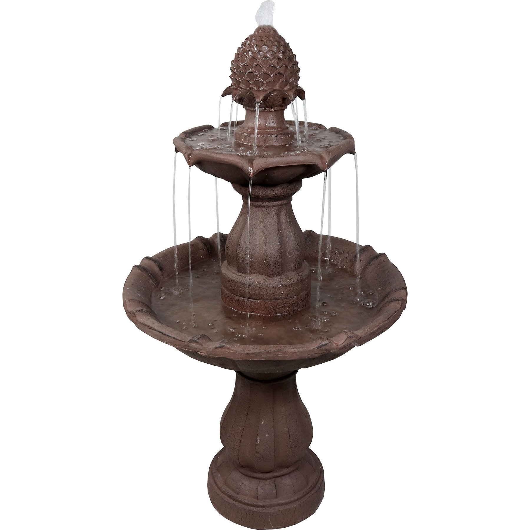 Sunnydaze Decor Sunnydaze Decor 2-Tier Curved Plinth Outdoor Water Fountain