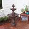 Show in main carousel: Sunnydaze Decor 2-Tier Curved Plinth Outdoor Water Fountain slide 2 of 10