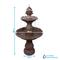 Show in main carousel: Sunnydaze Decor 2-Tier Curved Plinth Outdoor Water Fountain slide 4 of 10