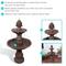 Show in main carousel: Sunnydaze Decor 2-Tier Curved Plinth Outdoor Water Fountain slide 5 of 10