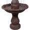 Show in main carousel: Sunnydaze Decor 2-Tier Curved Plinth Outdoor Water Fountain slide 8 of 10