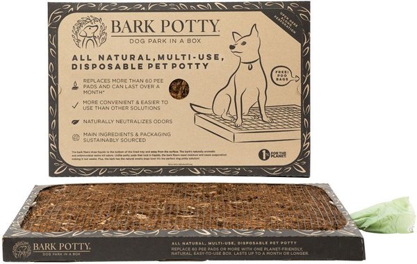 Bark Potty Natural Disposable Dog Potty Pad, 16x24-in slide 1 of 13