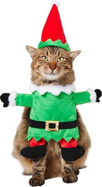 Frisco Front Walking Elf Dog & Cat Costume, Small slide 1 of 10