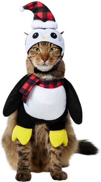 Frisco Front Walking Holiday Penguin Dog & Cat Costume, X-Small slide 1 of 10