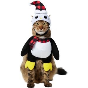 Frisco Front Walking Holiday Penguin Dog & Cat Costume, X-Small