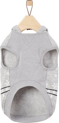 Show full view: Frisco Gray Fair Isle Moose Dog & Cat Hoodie, Medium slide 4 of 9