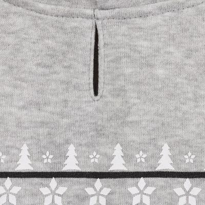 Show full view: Frisco Gray Fair Isle Moose Dog & Cat Hoodie, Medium slide 5 of 9