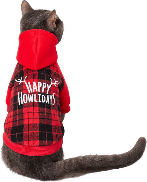 Frisco Happy Holidays Dog & Cat Hoodie, Small slide 1 of 9