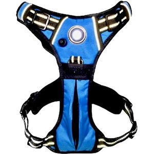 Headlight Harness LED Light Dog Harness, Blue, X-Large