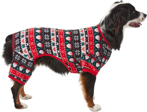 Frisco Santa Plaid Polar Fleece Dog & Cat PJs, X-Large slide 1 of 7