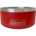 Coleman Stainless Steel Dog Bowl, 64-oz, Red