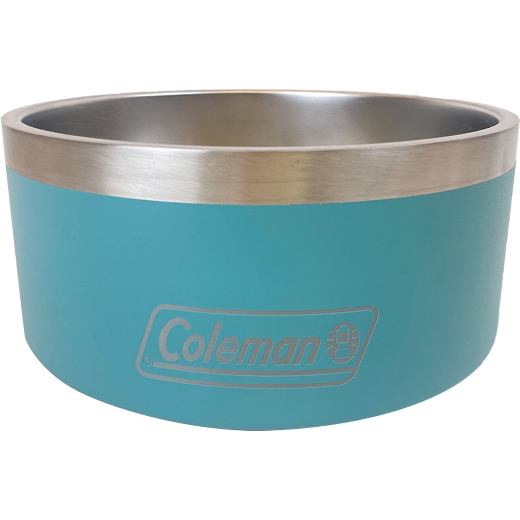 Bowl,　64-oz,　Dog　Steel　Stainless　COLEMAN　Teal
