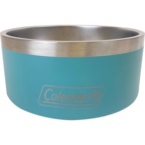 Coleman Stainless Steel Dog Bowl, 64-oz, Teal