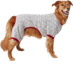 Frisco Gray Fair Isle Polar Fleece Dog & Cat PJs, X-Large