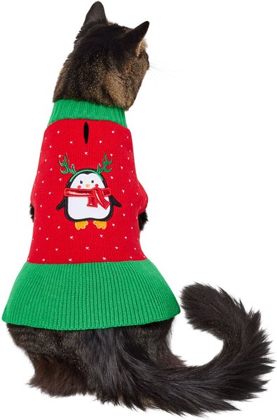 Frisco Penguin Dog & Cat Sweater Dress, X-Small slide 1 of 9