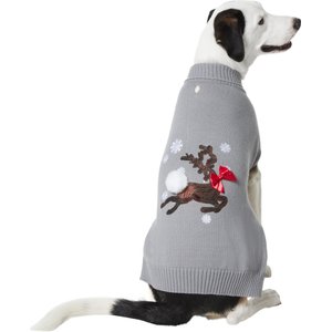 Frisco Reindeer Dog & Cat Sweater, Medium