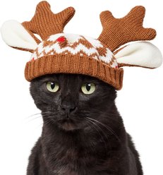 Frisco Antler Fair Isle Dog & Cat Hat, X-Small/Small