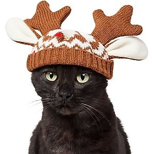 Frisco Antler Fair Isle Dog & Cat Hat, X-Small/Small