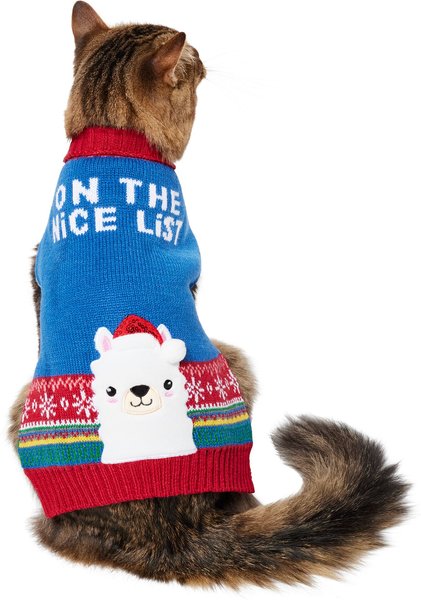 Frisco Festive LLama Dog & Cat Sweater, X-Small slide 1 of 8