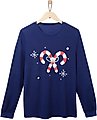 Frisco Snowy Nights Unisex Adult Pajama Jersey Top, Small