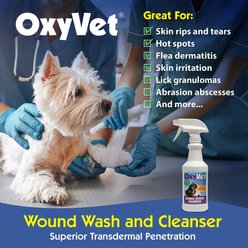 Alpha Tech Pet OXYVET Cat & Dog Wound Wash, 16-oz bottle slide 2 of 4