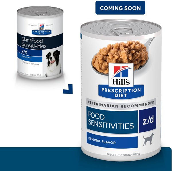 Hill s Prescription Diet Brandclub Hill s Prescription Diet z d Skin Food Sensitivities Hydrolyzed Protein Wet Dog Food 13 oz case of 48