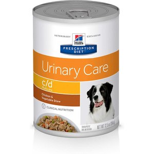 Hill's Prescription Diet c/d Multicare Urinary Care Chicken & Vegetable Stew Flavor Wet Dog Food, 12.5-oz, case of 48