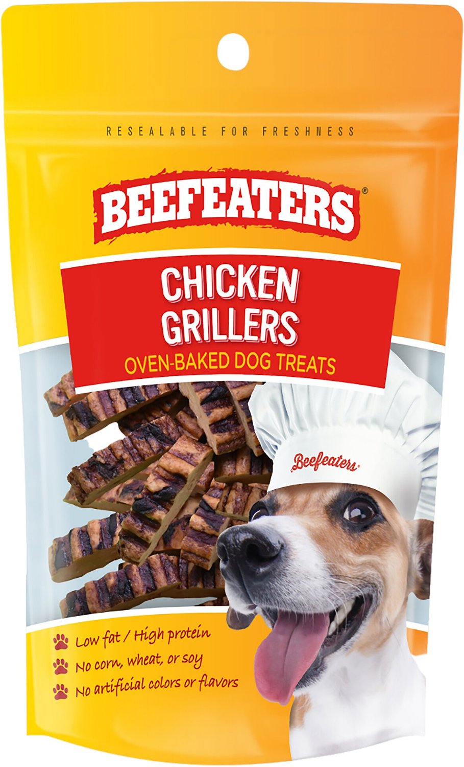 Beefeaters Chicken Grillers Jerky Dog Treat, 2.22-oz bag, case of 12
