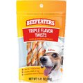 Beefeaters Triple Flavor Twists Jerky Dog Treats, 1.41-oz bag, case of 12