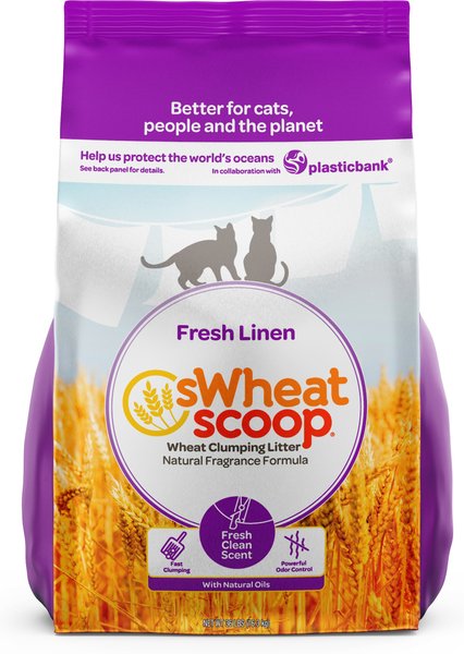 sWheat Scoop Fresh Linen Clumping Cat Litter, 36-lb bag  slide 1 of 9